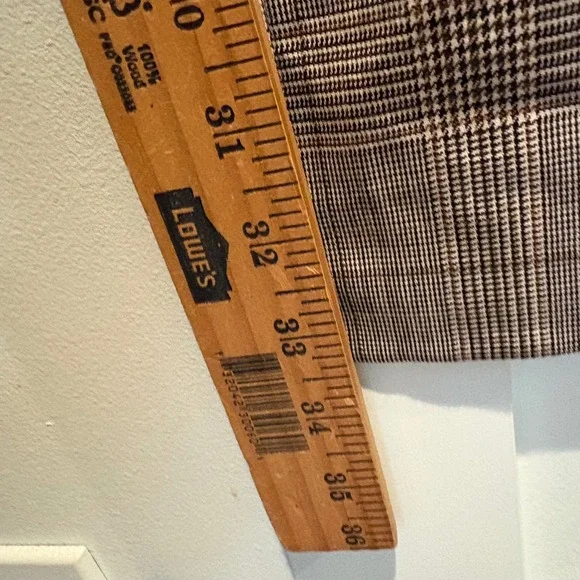 Tory Burch Glen Plaid Flare Trousers Women Sz 6 Wool Blend Wide Leg Dress Pants - Picture 9 of 16